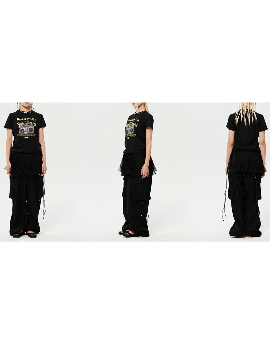 Waacking Dance Studio Cassette tape Graphics T-Shirt