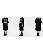 Oversized Hip Hop Dance Studio Resistance Graphics Short Sleeve T-Shirt