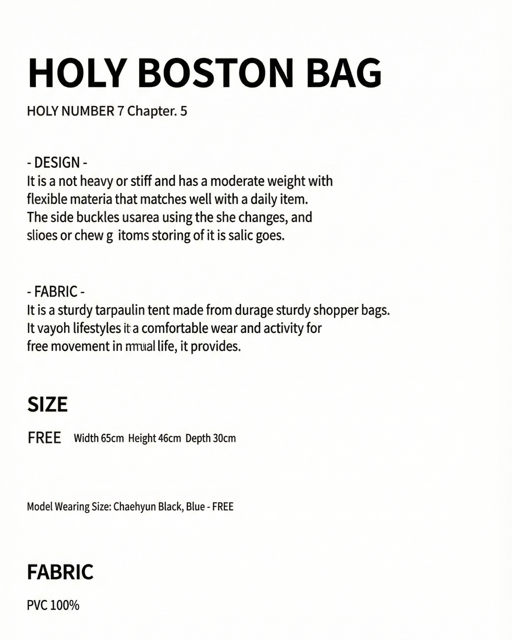 HOLY BOSTON BAG