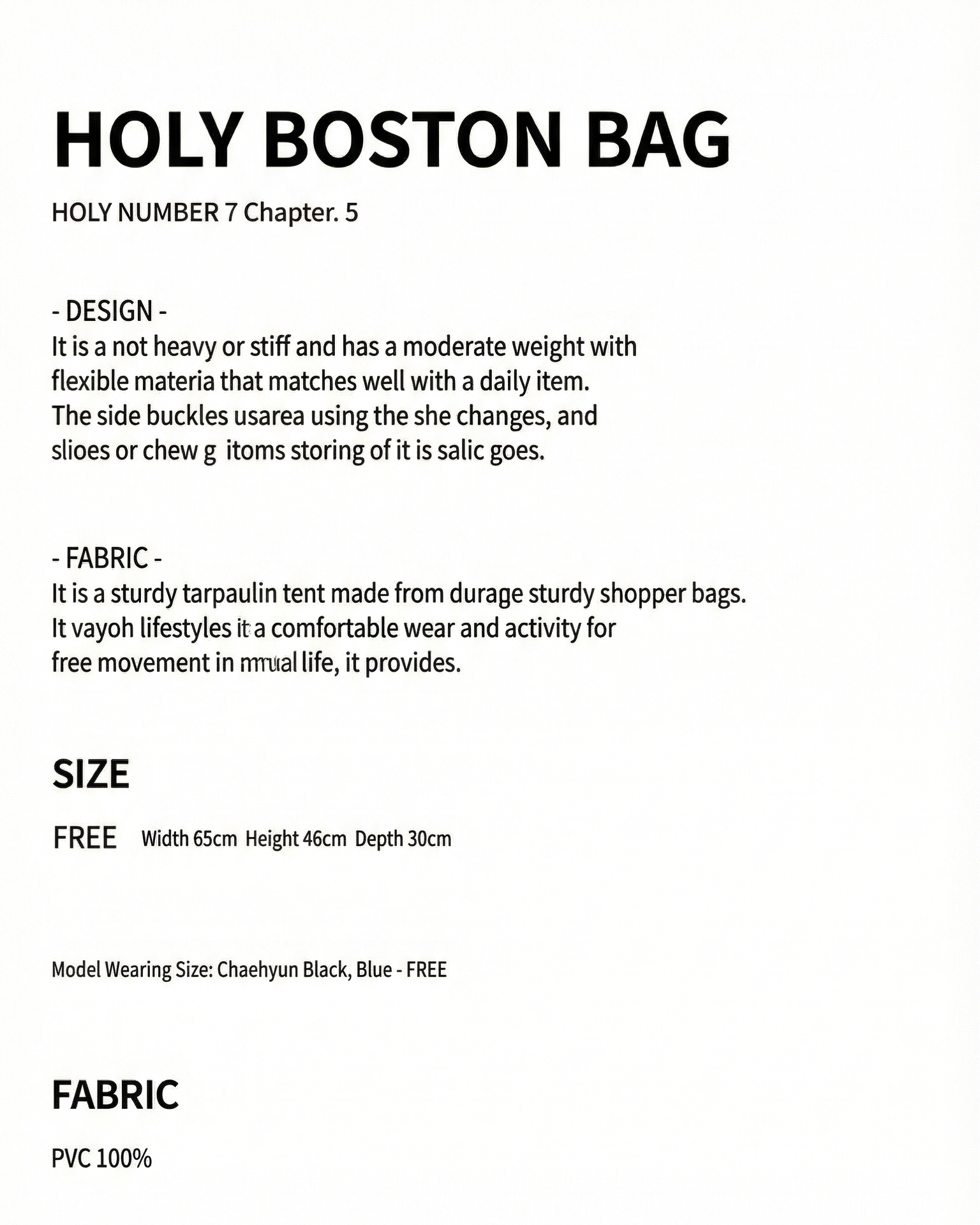 HOLY BOSTON BAG
