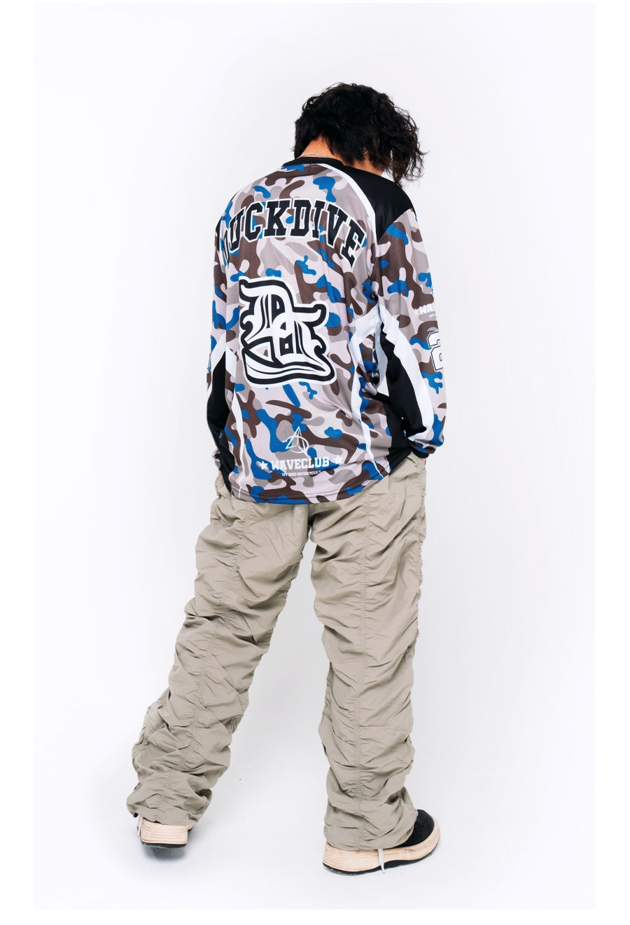OFF ROAD MESH LONG SLEEVE CAMO_BULE