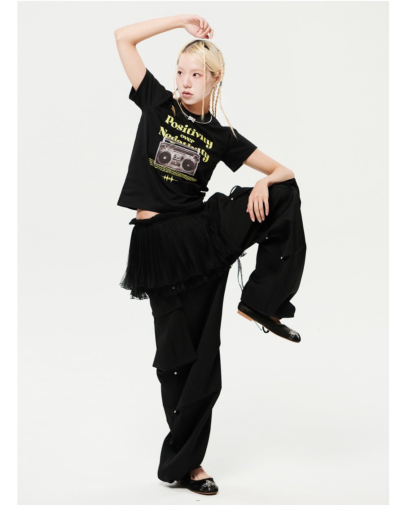 Waacking Dance Studio Cassette tape Graphics T-Shirt