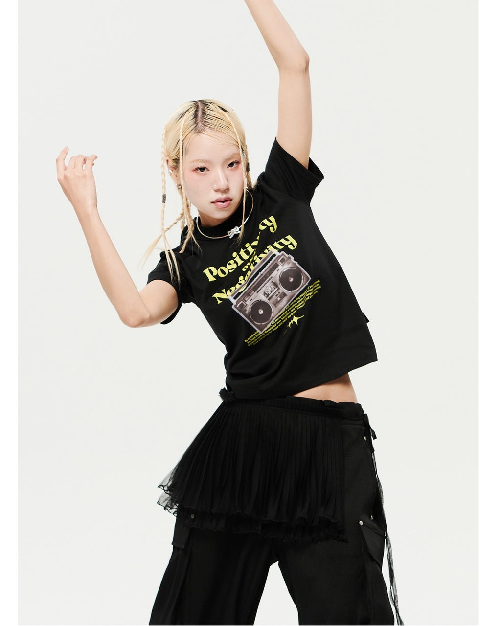 Waacking Dance Studio Cassette tape Graphics T-Shirt