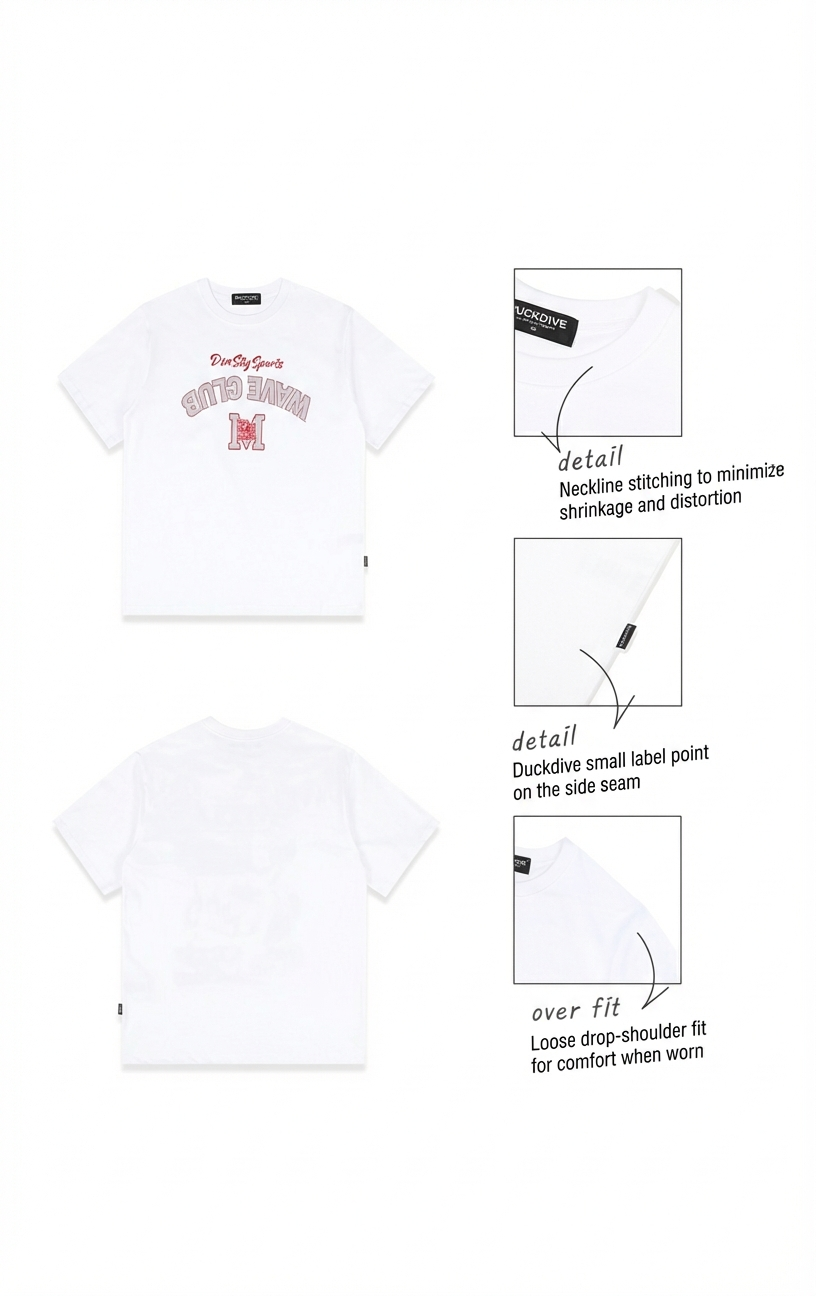 Vintage patch wave T-shirt _white