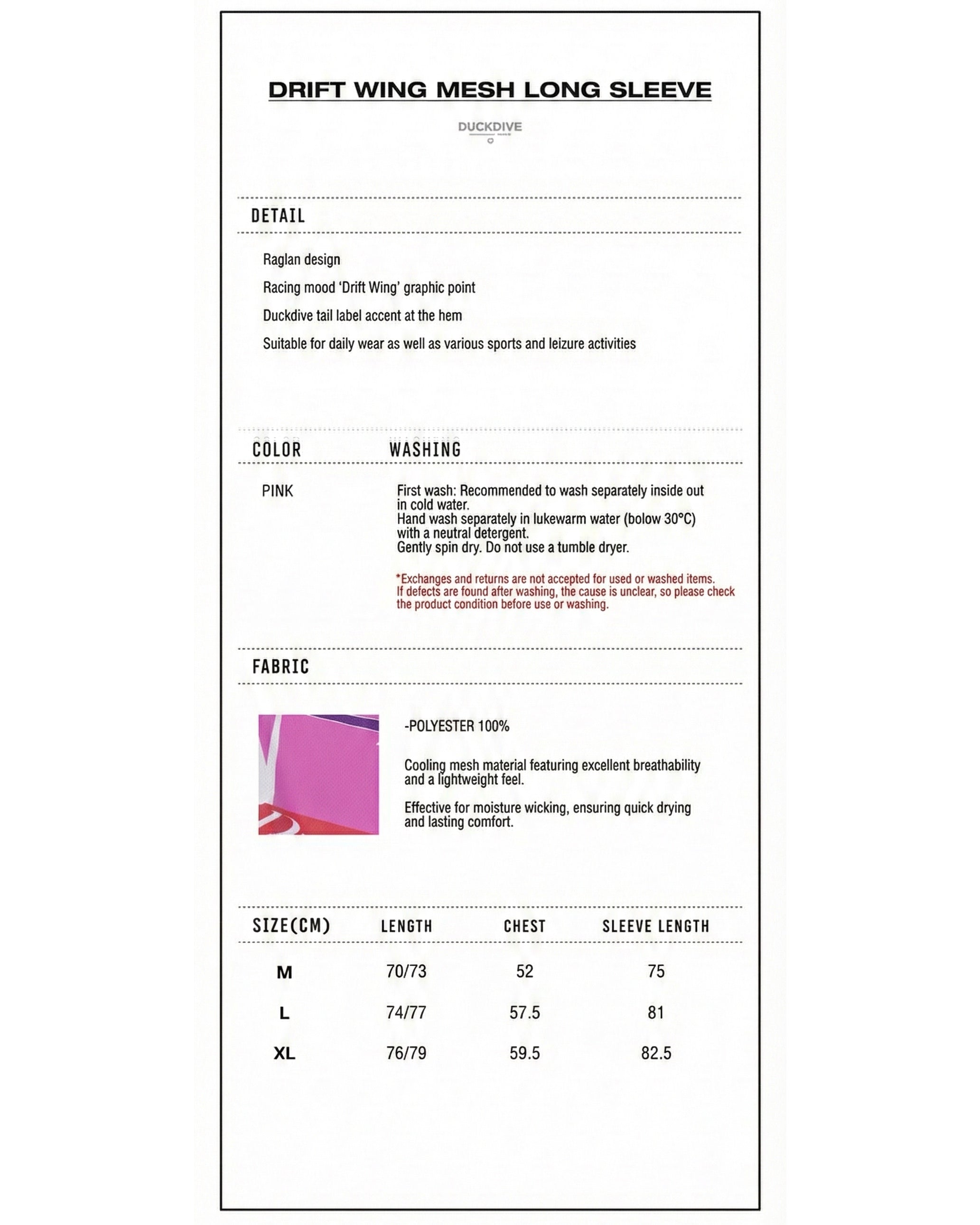 DRIFT WING MESH LONG SLEEVE