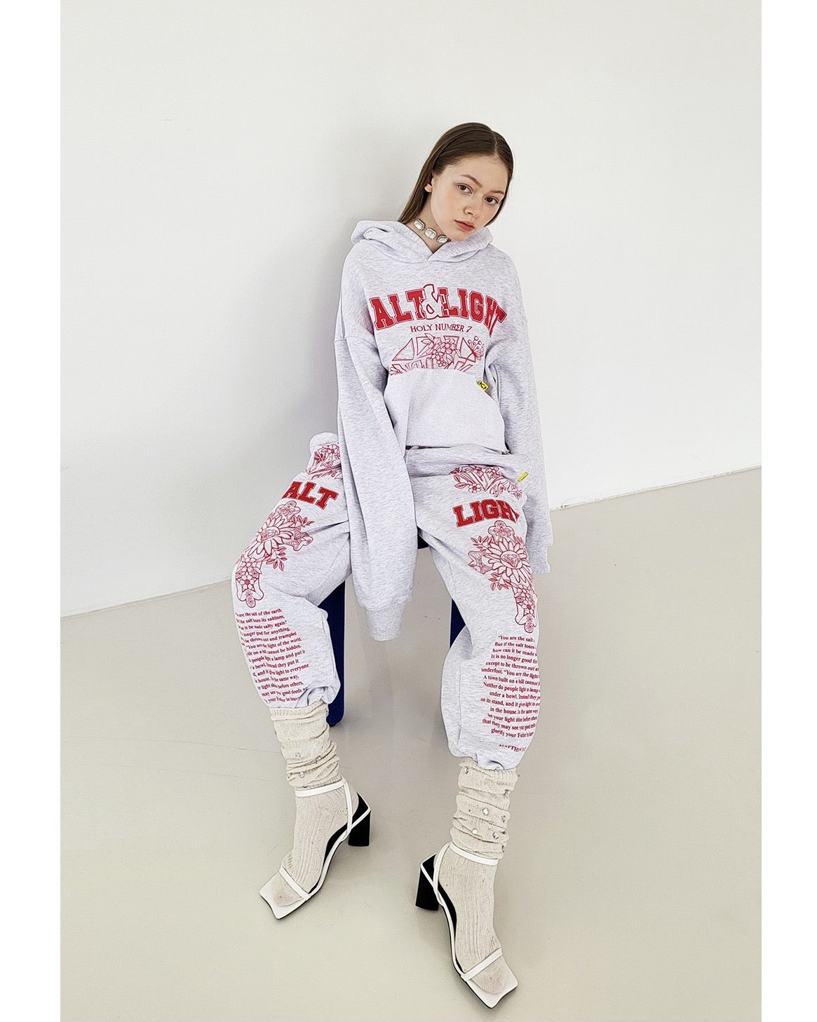 SALT & LIGHT TRAINING PANTS _ Melange Gray