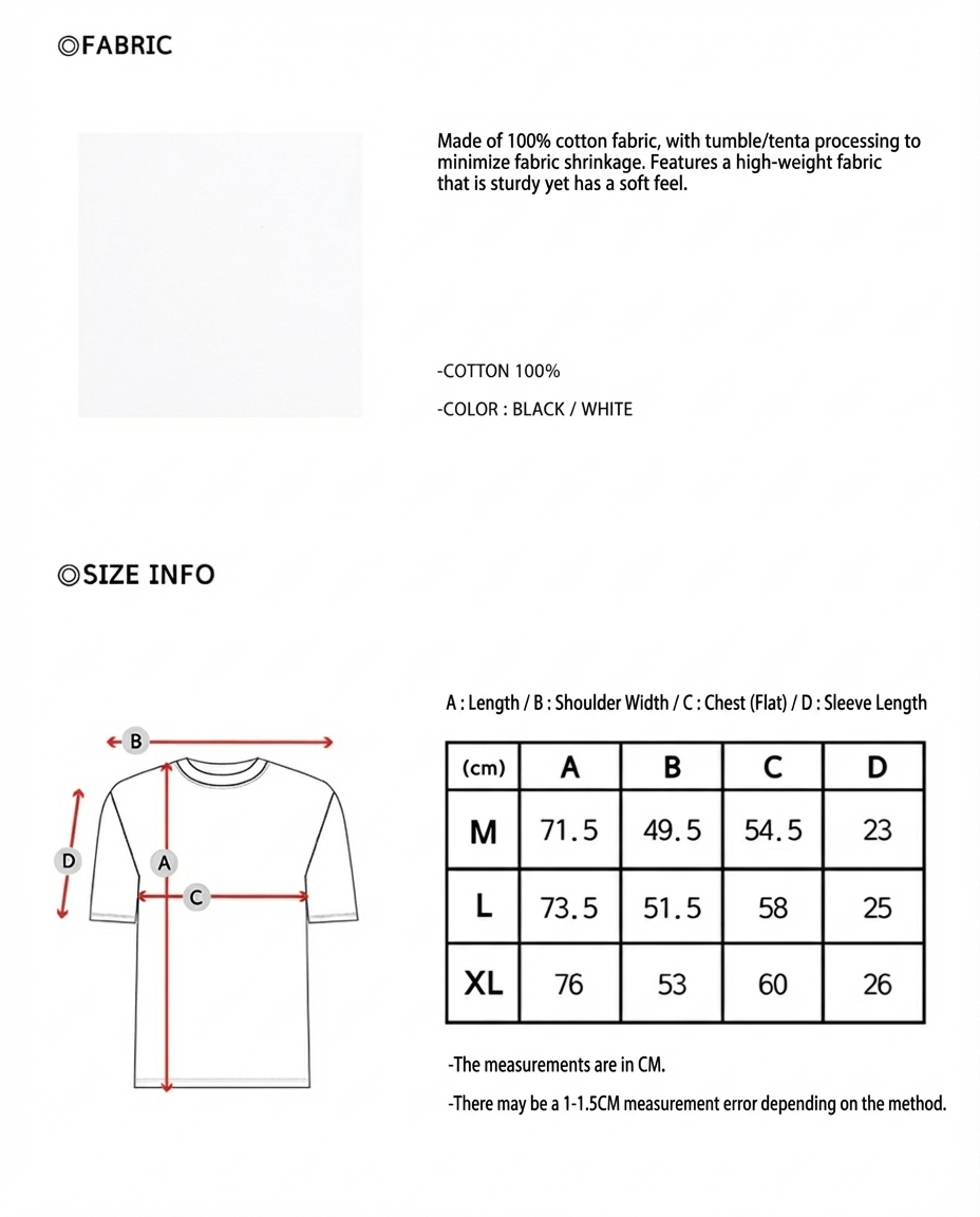 Vintage patch wave T-shirt _white