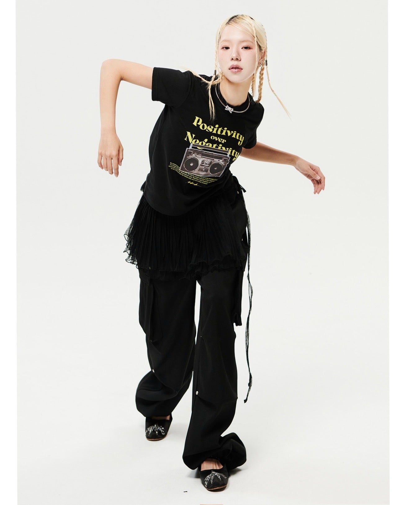 Waacking Dance Studio Cassette tape Graphics T-Shirt