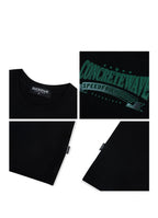 Varcity slogan T-shirt _ black