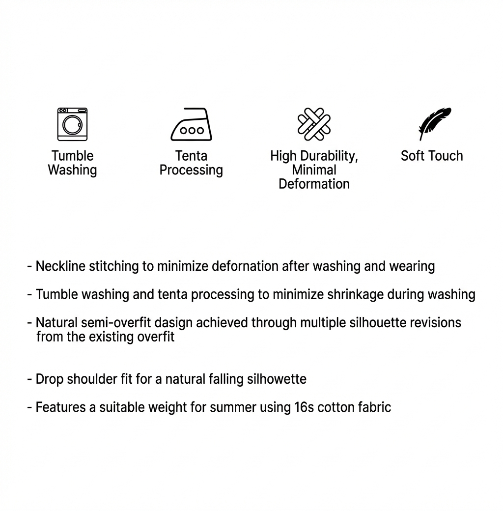 Vintage patch wave T-shirt _ black