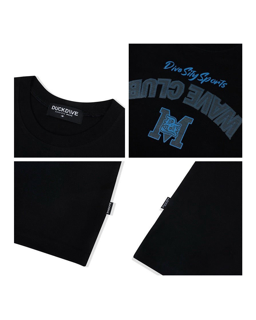 Vintage patch wave T-shirt _ black