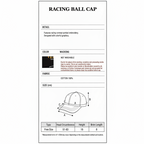 RACING BALL CAP - BLACK