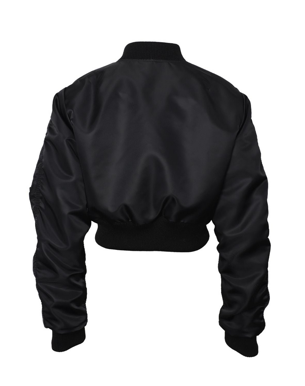Front pocket 2way cropped aviation jumper
