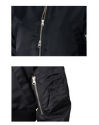Front pocket 2way cropped aviation jumper
