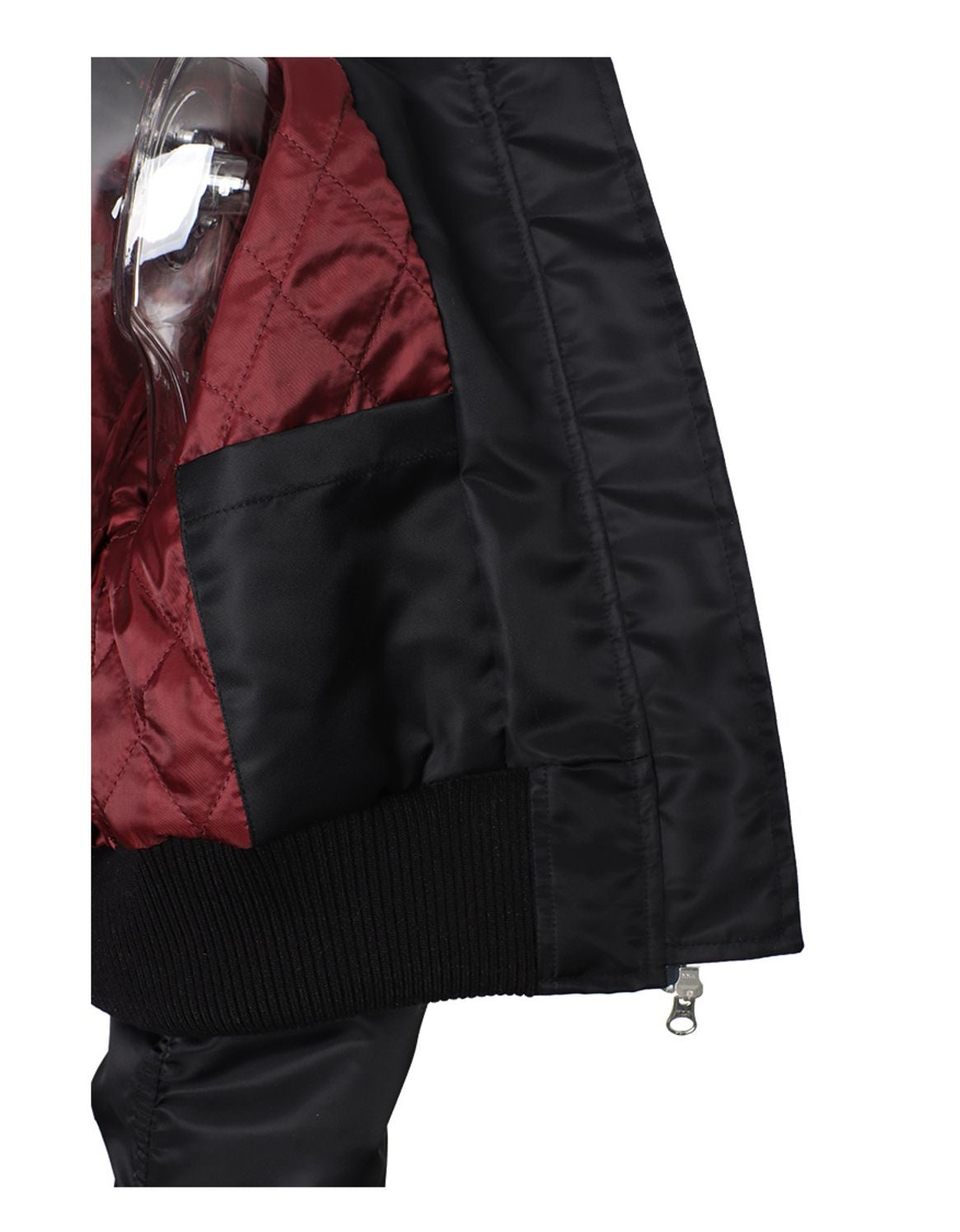 Front pocket 2way cropped aviation jumper