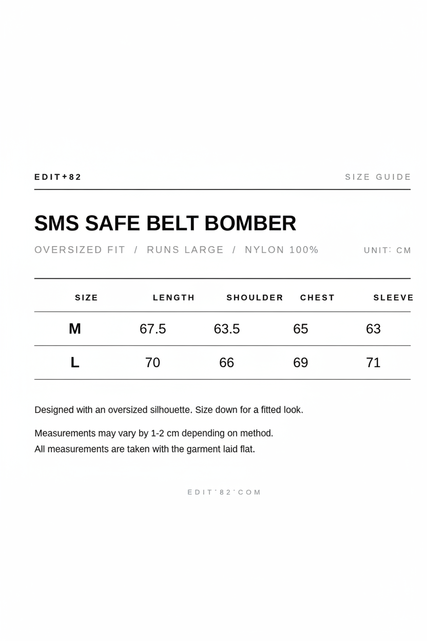 SMS Safe Belt Bomber Jumper 3COLOR