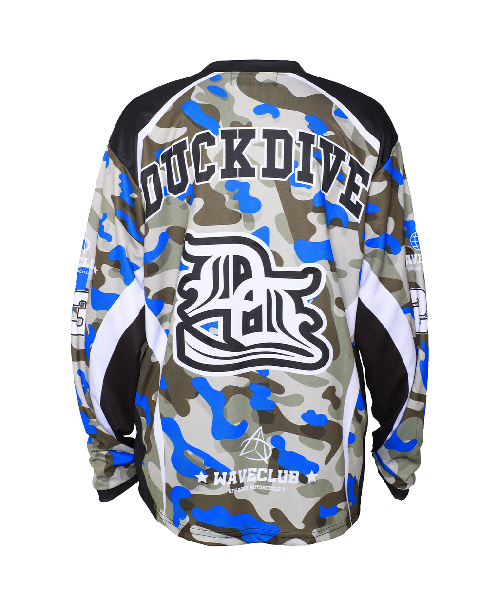 OFF ROAD MESH LONG SLEEVE CAMO_BULE
