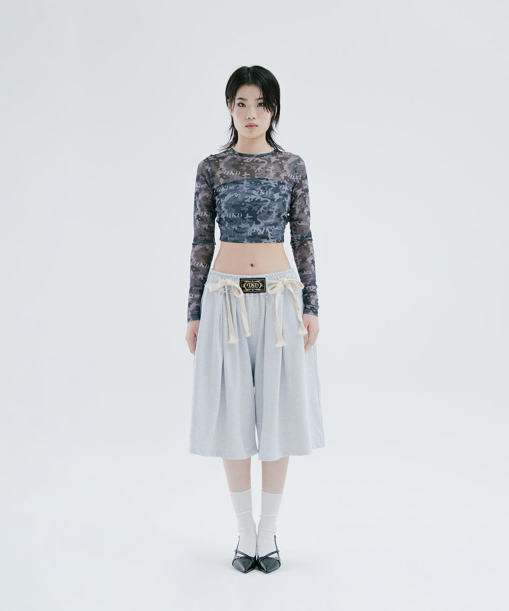 CAMO SEE-THROUGH BACK OPEN MESH LS