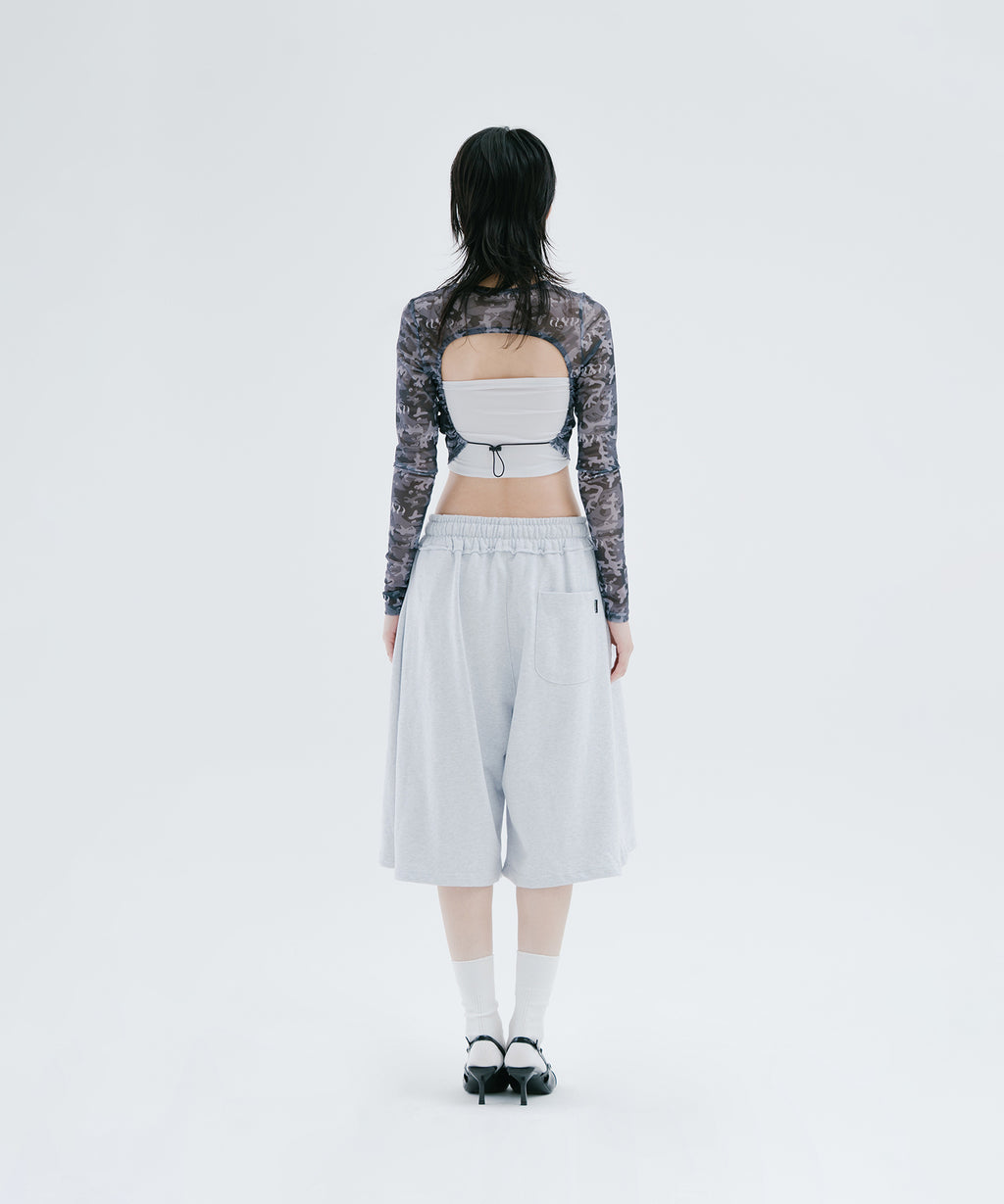 CAMO SEE-THROUGH BACK OPEN MESH LS