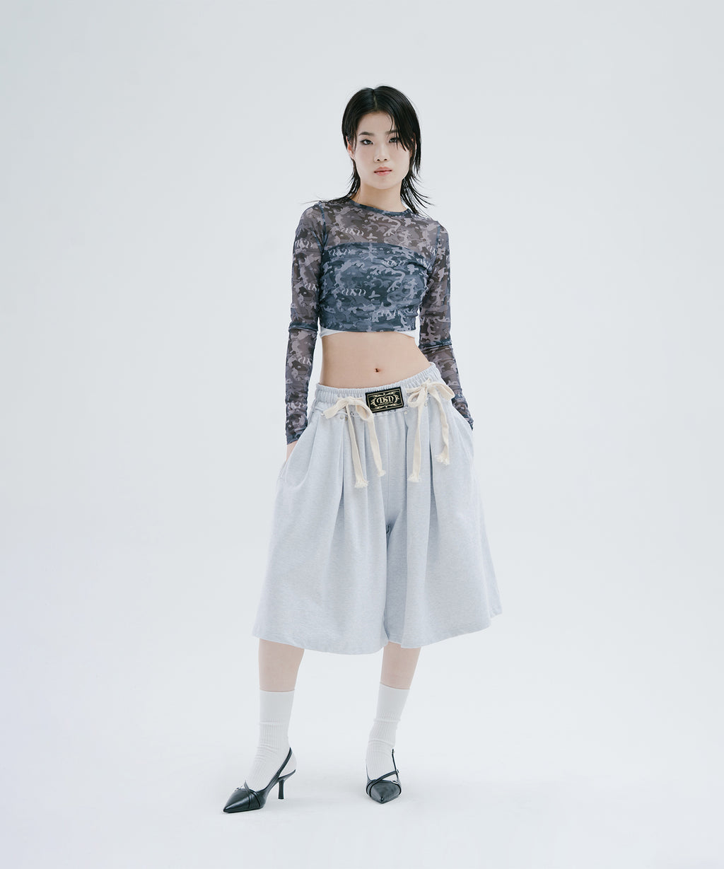 CAMO SEE-THROUGH BACK OPEN MESH LS