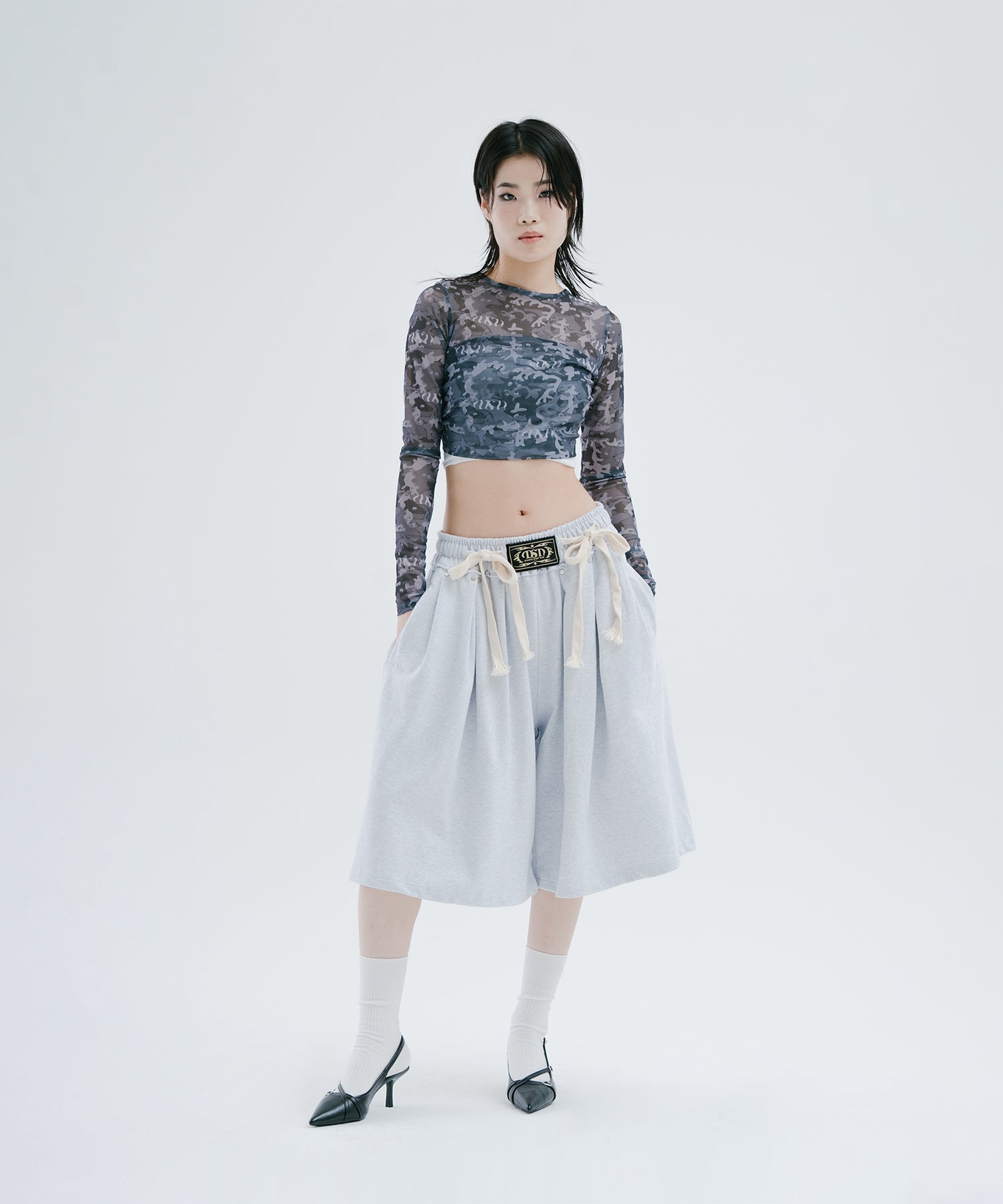 CAMO SEE-THROUGH BACK OPEN MESH LS