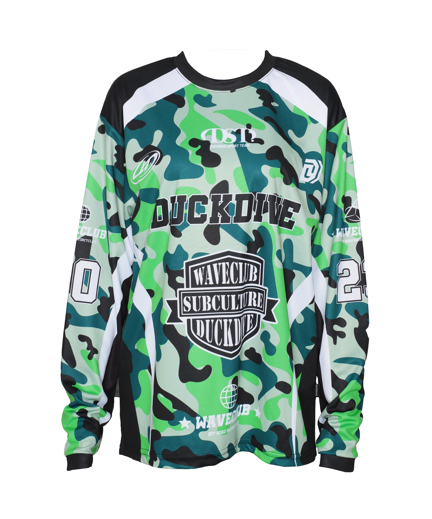 OFF ROAD MESH LONG SLEEVE CAMO_GREEN