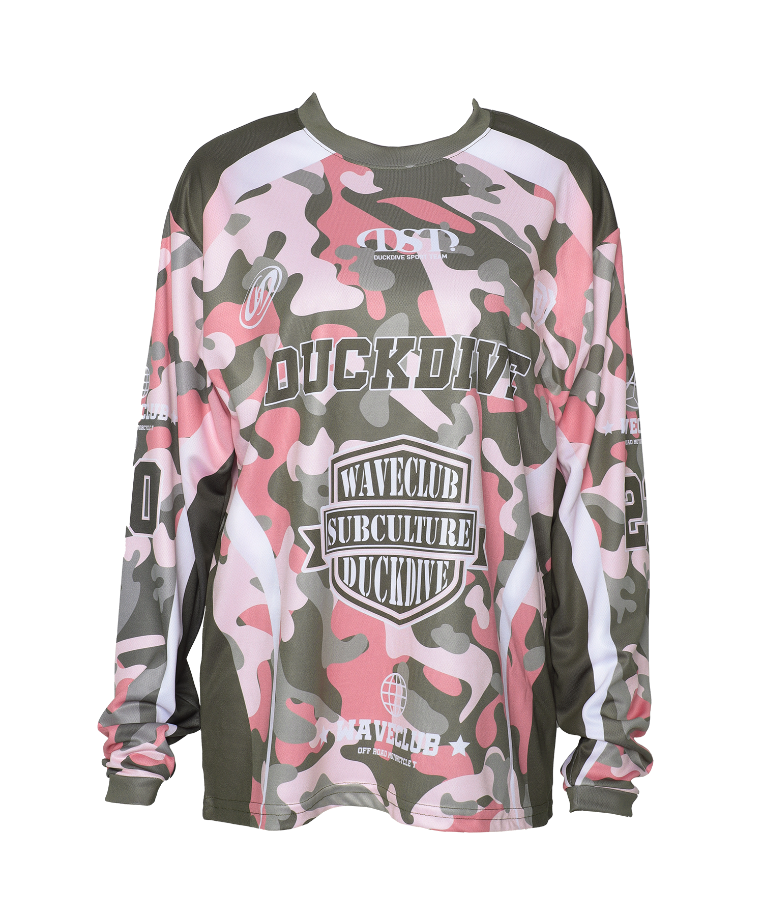 OFF ROAD MESH LONG SLEEVE CAMO_PINK